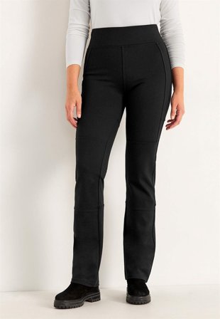 Cellbes of Sweden - Fritidsbukse med rette ben i svart for damer i størrelse 54/56