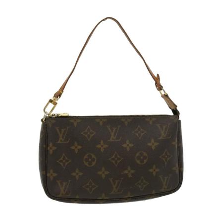 Louis Vuitton Vintage, Pre-owned Pochette Accessoires Monogram Bag Bruin, Dames, Maat:ONE Size,Canvas