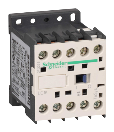 Schneider Electric LC1K1201B7 Mini kontaktor 12 A, AC3, 24 V, Elfordeling & strømforsyning