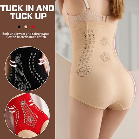 Högmidjade Shapewear Trosor Sömlösa Damtrosor Höftlyft Slimming Trosor.XL.Hudfärg