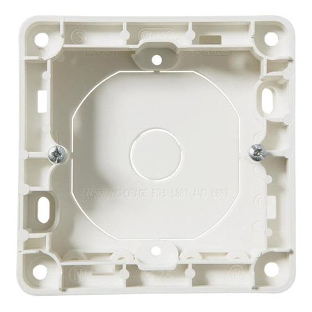 Elko EKO09377 Förhöjningsram 1 fack, 20 x 84 x 84 mm, Strömbrytare & vägguttag