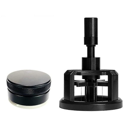 WDT Værktøjssæt Espresso Kaffe Omrører Fordeler Justerbar Dybde Espresso Omrører Værktøj Roterende Kaffe