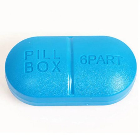 Søt Mini Pilleboks i Plast Sammenleggbar Medisinbeholder Reise Tablettholder Godterifarget Pilleboks Førstehjelpsutstyr Høy Kvalitet