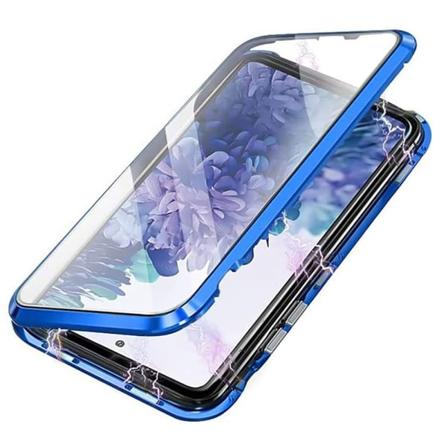 TG Samsung Galaxy S22 Plus - Magneettasku Näytönsuojalla Sininen