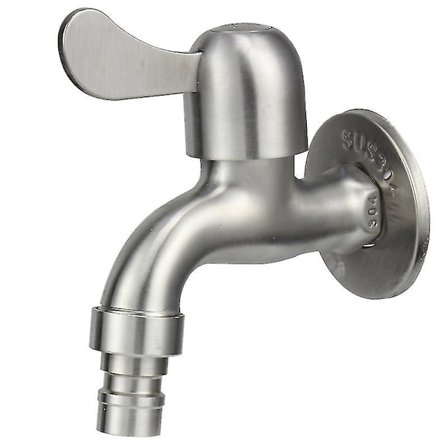 Gjutjärnskran 304 Rostfritt Stål Utlöpskran Kran 1/2'