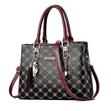 Damväska Mode Handväska Lyxig Designer Väska - Vinröd