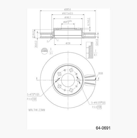 Bromsskiva - Biltema