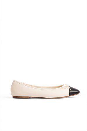 NA-KD Ballerines à bout contrastant - Chaussures Plates - OffBlanc - EU 41