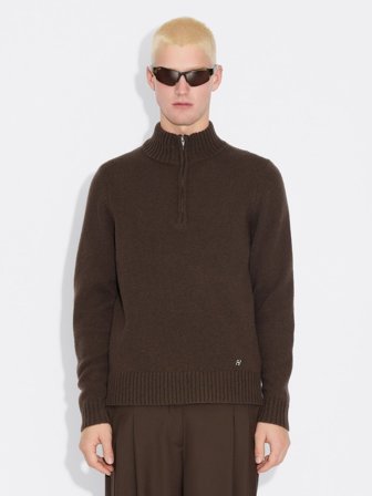 Half-Zip Wool Sweater