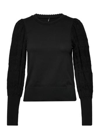 Onlmelita L/S O-Neck Pullover Knt Noos Pullover Svart ONLY