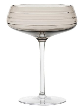 LOUISE ROE Champagne Coupe Triple Cut - Grey - H15.5CM