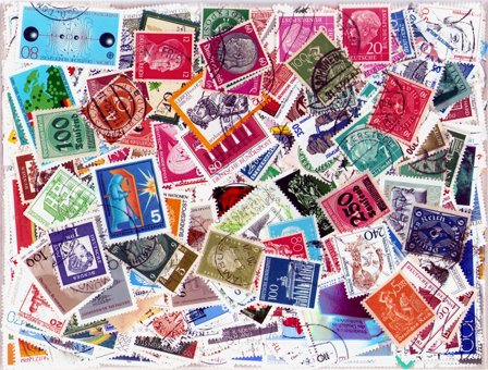 Tyskland - 650 forskellige stemplede frimærker