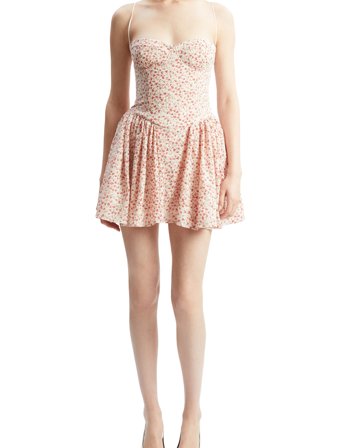 Bardot Estie Embroidered Mini Dress - Red - 36