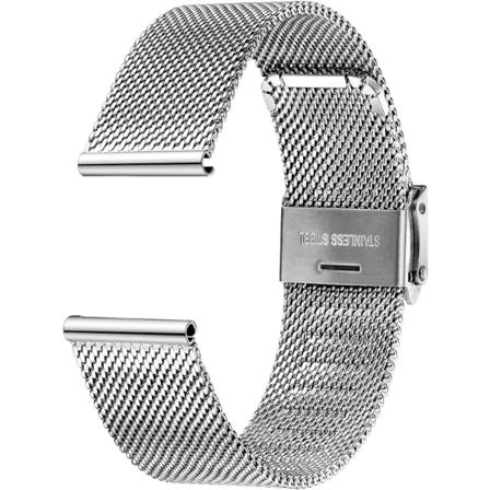 Armbandsband i metallnät, rostfritt stål, snabbspänne, herr/dam, 14 mm