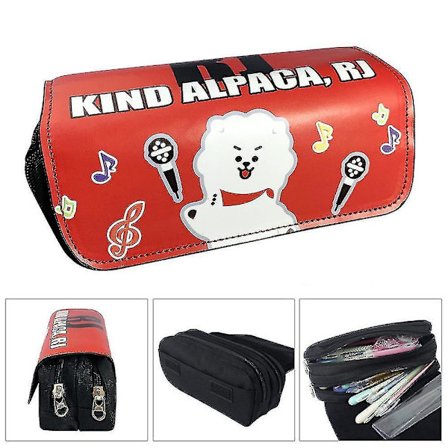 Bts Børne Dobbeltlags Penalhus Stor Kapacitet