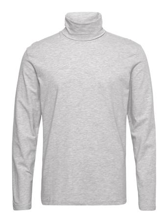 Turtleneck Pullover T-Langærmet Skjorte Grå Tom Tailor