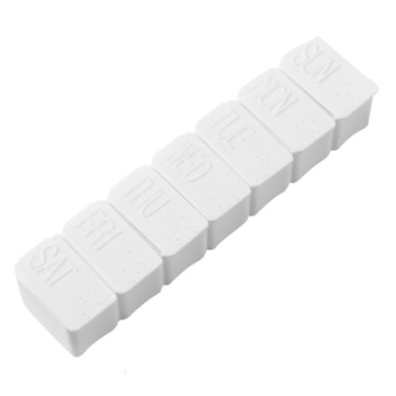 Dosett med 7 rum (ugentlig dosett) Medicinbeholder