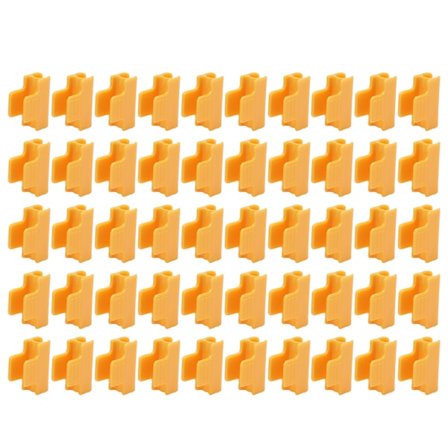 50 stk frostsikre drivhusklemmer Plast Orange filmklemmer til diameter 11mm rør