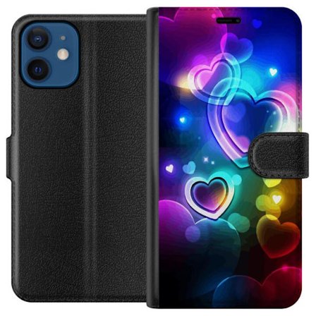 Kompatibel Tegnebogsetui til Apple Apple iPhone 12 mini NeonKærlighed