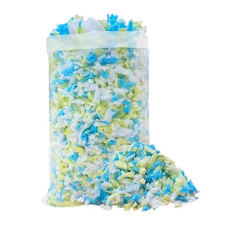 Fyll av opphakket minneskum til pute, flerfarget erstatningsfyll, fyllmasse til saccosekker for kunst og håndverk, hundesenger, sofa