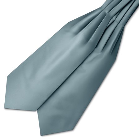 Smoke Grey Satin Cravat for Men - Cravats