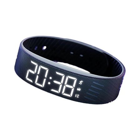 Fitsleeps Vekkerklokke, Bærbar Stille Vibrerende Alarm Armbånd, Vanntett Oppladbar Vibrerende Vekkerklokke for Tungsovere, Søvn &