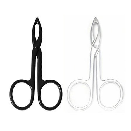 Pinsett Saks Håndtak Rett Spiss Saksformet Øyenbrynspinsett