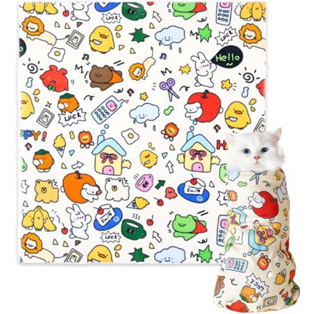 Katteplejeklud - 70x70cm - selvklæbende stof - bidefast, ridsefast, flugtsikker - anti-ridse kattesvøb