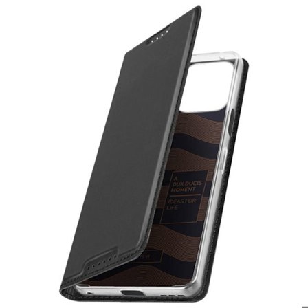 Lompakkoasu - DUX DUCIS - Fairphone 6 - Magneettisuljenta - Video-tuki - Musta nahka