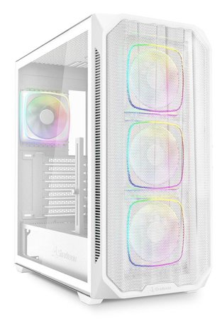 Sharkoon Ak5M Rgb Midi Tower White
