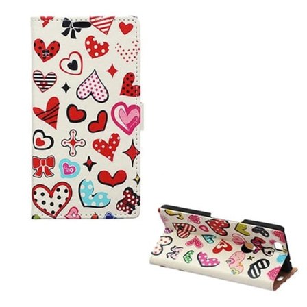 Moberg Google Nexus 6P Læder Etui - Hjerter