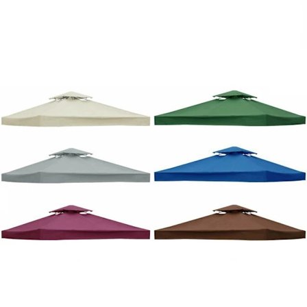 【PP】Paviljongtak Erstatning Tak Presenning Erstatning Paviljong Takdeksel Paviljong Utendørs Hage Grill 3x3M Beige