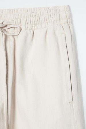 COS Women's Wide-Leg Fluid Denim Trousers in White
