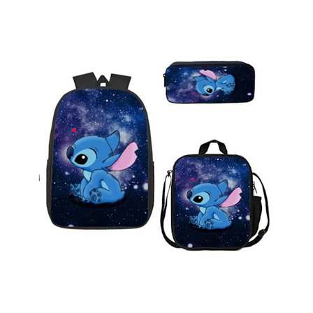 Stitch Student Ryggsekk Tredelt Sett 17 Tommer21