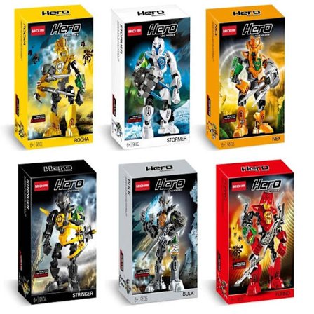 Space Marine Soldier 2.0 Byggklossar Bio-Krigare Kombinerad Robot Leksak 9401-9406 9601-9606 (Set med 6)