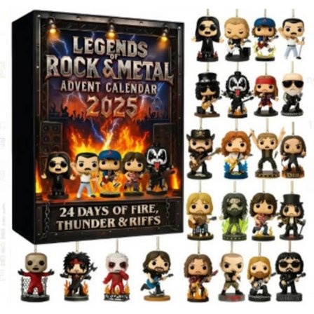 Black Friday LEGENDS ROCK&METAL Adventskalender - Julklapp Akrylhänge