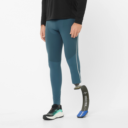 Salomon - Trikoot Vaatteet Sense Aero Stow Tights M - Midnight Navy