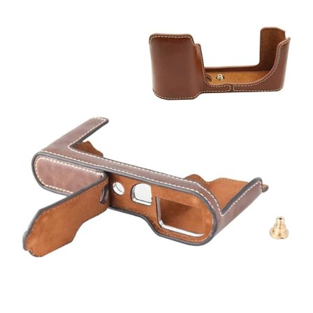 Leica T (Typ 701) lædercover med batteriåbning - Kaffe