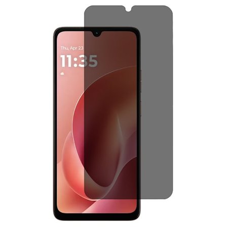 SKALO Motorola Moto G06 Power 4G Privacy Karkaistu Lasi Näytönsuoja - Musta