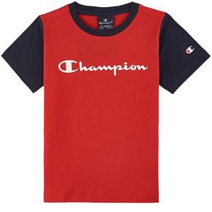 Kids - Champion Red Logo T-Shirt 13-14 Years - Tops - 13-14 years - Red - Junge