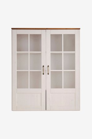 Loft24 - Vitriini Alby Wall 2 Door High - Valkoinen - Kaapit - - Homeroom