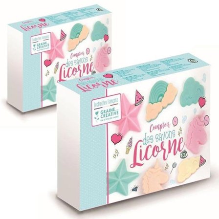 2 DIY unicorn tvål lådor