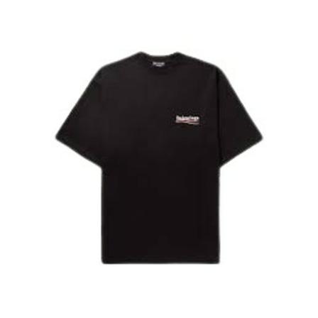 Balenciaga, T-Shirts Czarny, unisex, Rozmiar: S