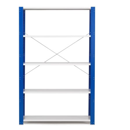 Regalsystem MIX, Basismodul, 2100 x 1300 x 600 mm, blau