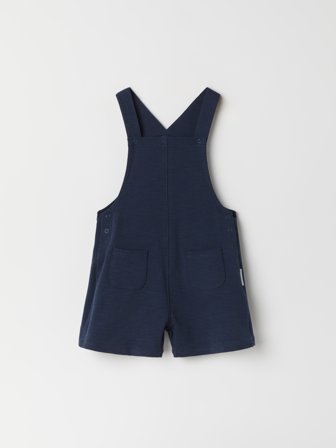 Polarn O. Pyret Hängselshorts enfärgade - 62 - barnkläder - blue