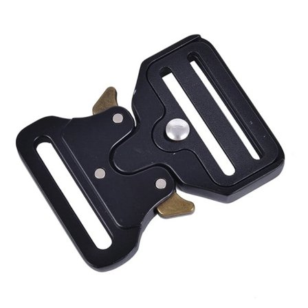 Sort metal rem spænder til webbing diy taske bagage tøj tilbehør clips spænder