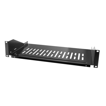 LogiLink LOGILINK-19'' Cantilever Shelf, Front Screw Fixing d=250mm, black
