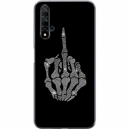 Huawei Nova 5t Genomskinligt Skal Fuck You Bling
