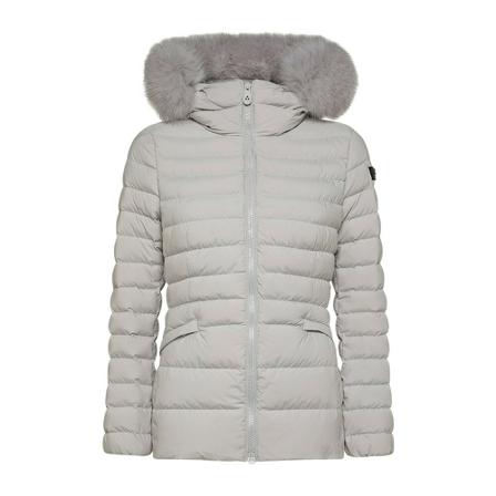 Peuterey Slim down Jacka with fur grå, Dam, Dam, Storlek: XS