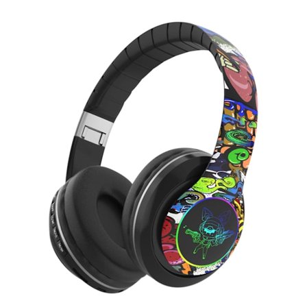 Headset Bluetooth med huvudband Trådlöst Bluetooth-headset Graffiti Live-headset [DB]